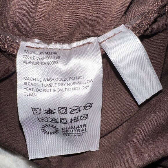 Reformation Lindy Brown High Mock Neck Knit Tank Top Women's Medium M - Picture 7 of 8